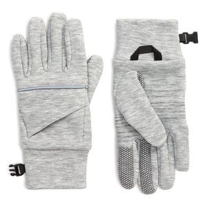 NWT Zella reflectivity grey light heather gloves